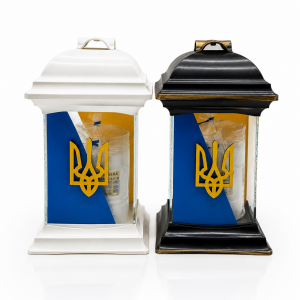 Капличка склянна KWADRAT LKS 270 Тризуб (Запаска 2 шт в комплекті )